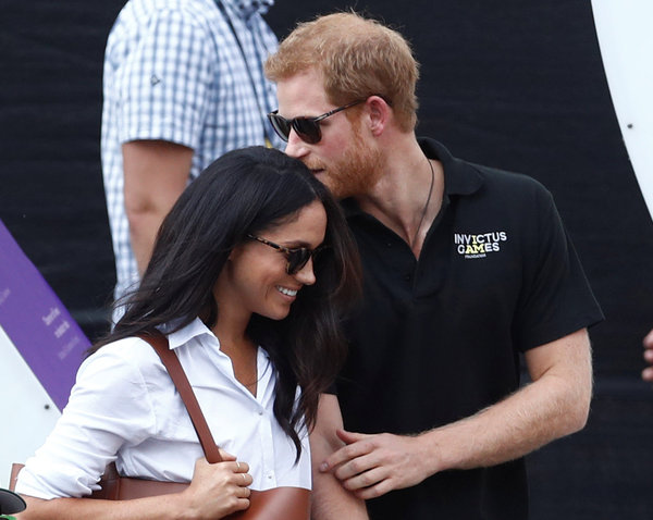 Una de sus primeras apariciones públicas juntos, en Invictus Games, en Toronto, en 2015.