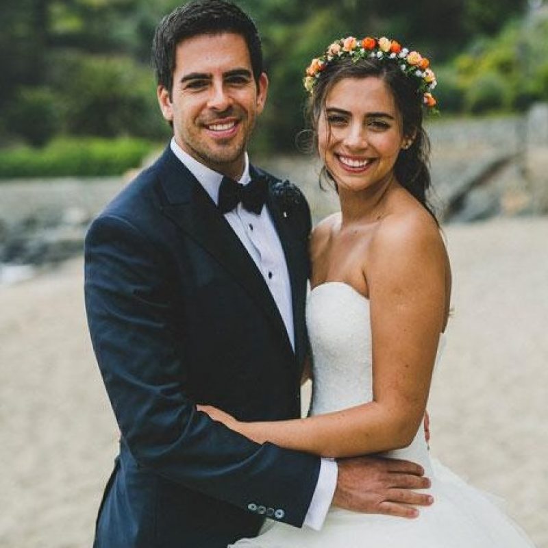 Lorenza y Eli el dia de su matrimonio, en 2014.