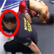 Espectacular K.O. doble: Luchador tumbó a su rival y después al árbitro de una patada