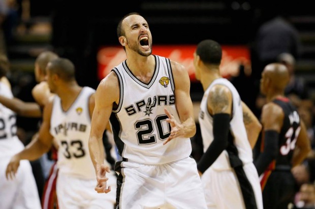 NBA: Ginobili coloca a San Antonio Spurs a un triunfo del campeonato NBA: Ginobili coloca a San Antonio Spurs a un triunfo del campeonato