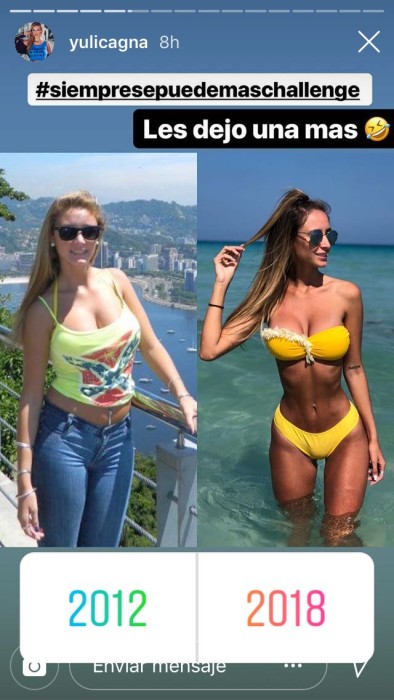 yuli cagna antes despues