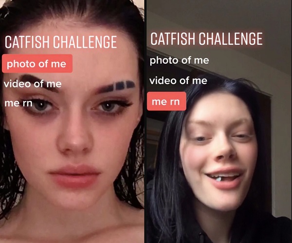 bellas mujeres de tiktok con y sin maquillaje 7