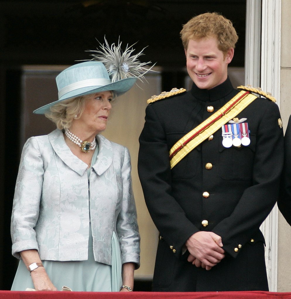 Camilla y Harry sonriendo juntos, en una imagen de archivo