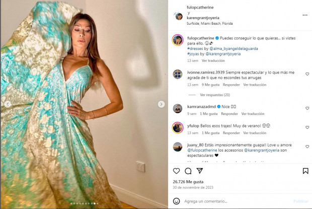 Catherine Fulop está a punto de cumplir 59 años / www.instagram.com/fulopcatherine