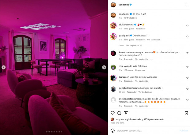 Habían transcurrido 34 semanas desde su última publicación en su perfil de Instagram / www.instagram.com/conitarios