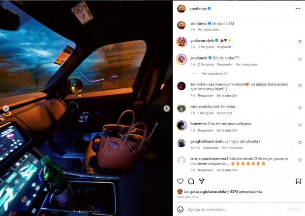 Al igual que la última vez, la hija del "Chino" Ríos compartió material de sus vacaciones / www.instagram.com/conitarios
