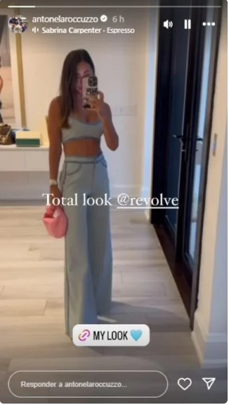 Antonela Roccuzzo hizo reaccionar a sus seguidores con este look / www.instagram.com/antonelaroccuzzo