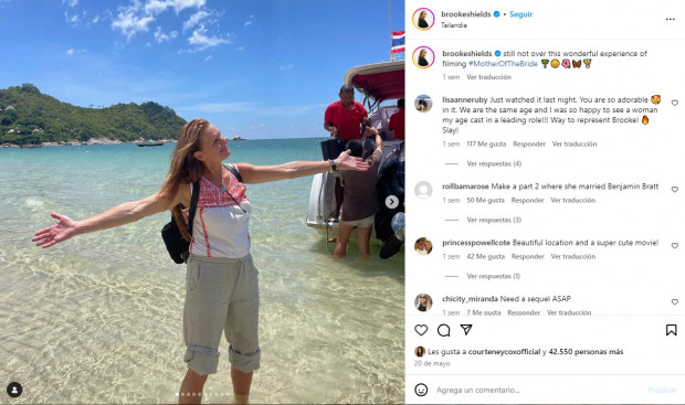 Y ya pasaron 44 desde que conquistó a los espectadores en "La Laguna Azul" / www.instagram.com/brookeshields
