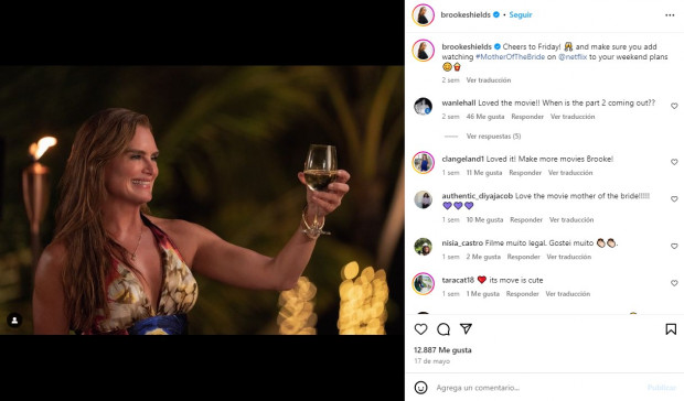 Luego continuó con su carrera, aunque sin generar el mismo impacto / www.instagram.com/brookeshields