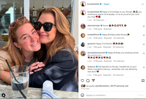 Por otro lado, la actriz habló recientemente de los cambios en su vida / www.instagram.com/brookeshields