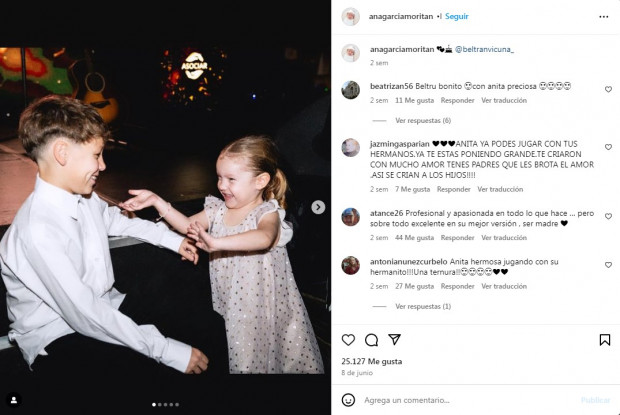 Así creció Ana, la hija de Pampita junto a Roberto García Moritán / www.instagram.com/anagarciamoritan