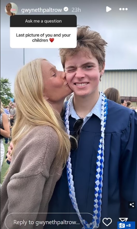 Gwyneth Paltrow aseguró que sufrió un "ataque de nervios" tras la graduacion de su hijo Moses / www.instagram.com/gwynethpaltrow