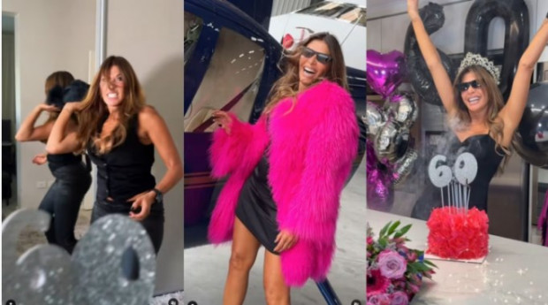 La actriz y modelo venezolana festejó rodeada de sus seres queridos / tn.com.ar