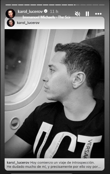Con una foto desde el avión y un duro mensaje, Karol Lucero confirmó que se fue de Chile / www.instagram.com/karol_lucerov