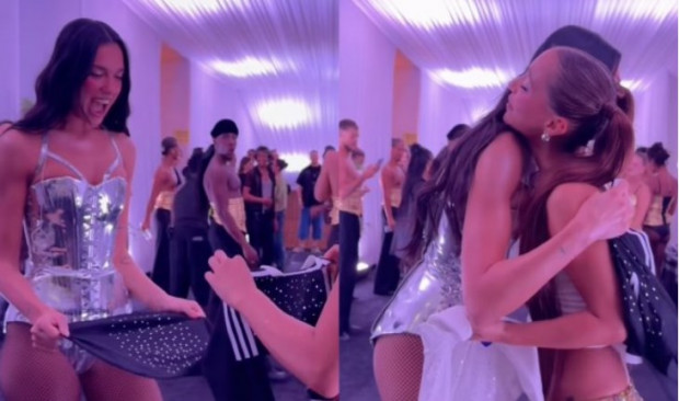 El momento en el que Princesa Alba le obsequia una camiseta de Colo Colo a Dua Lipa / cooperativa.cl