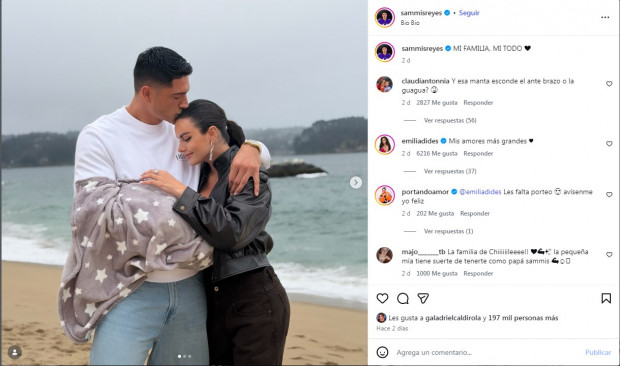 Sammis Reyes compartió fotos junto a su familia en las redes, pero detalle sacó ronchas / www.instagram.com/sammisreyes