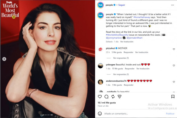 Anne Hathaway, la mujer más bella del mundo
