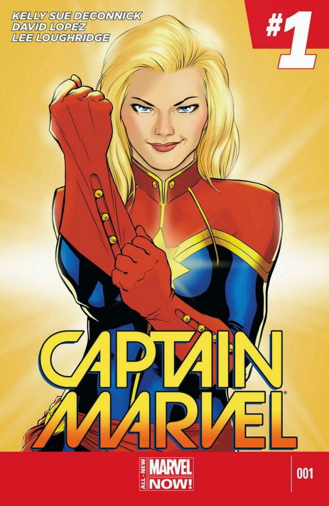 Captain Marvel #1 (2014). Arte de David López