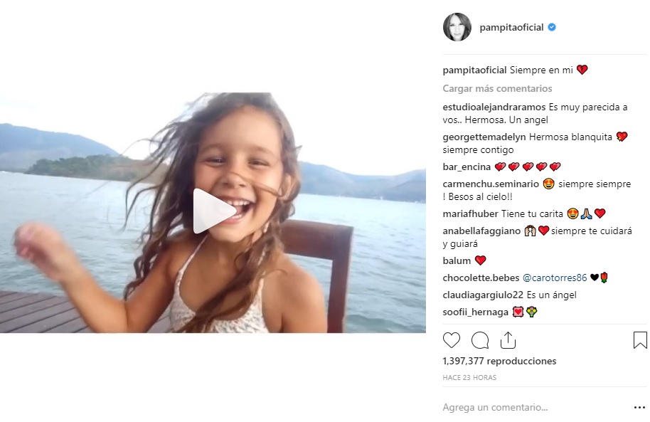 pampita recuerda a blanca vicuña