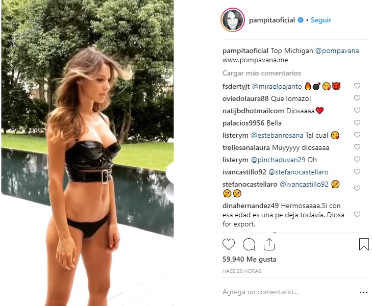 pampita top cuero