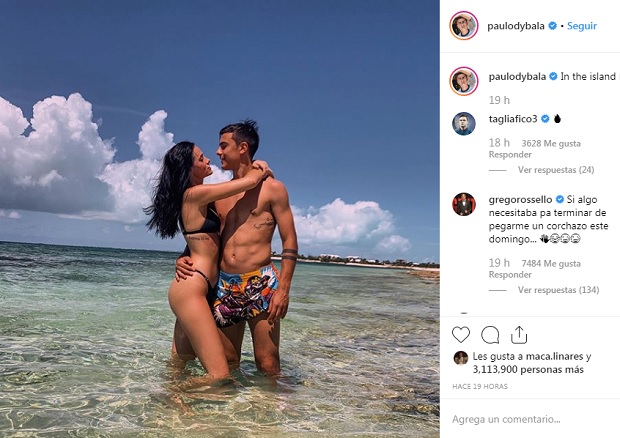 oriana sabatini paulo dybala vacaciones caribe 1
