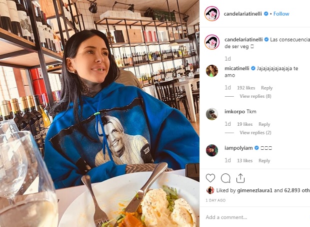 cande tinelli diente