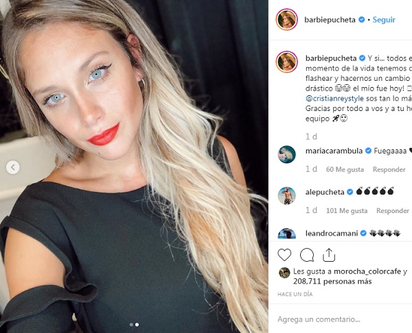barbie velez rubia nuevo look