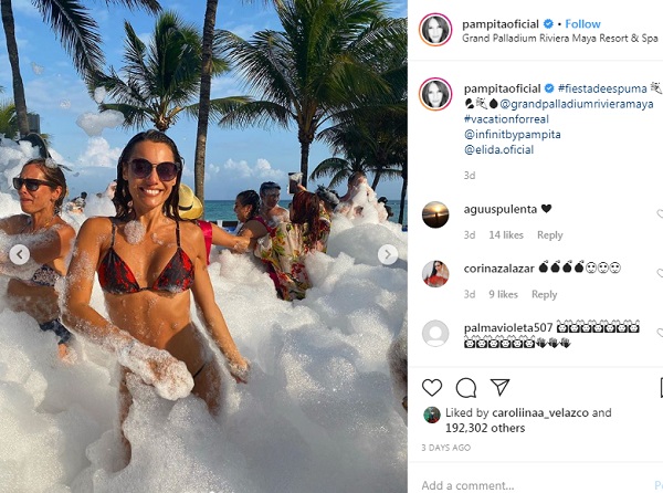 pampita fiesta de la espuma vacaciones 2