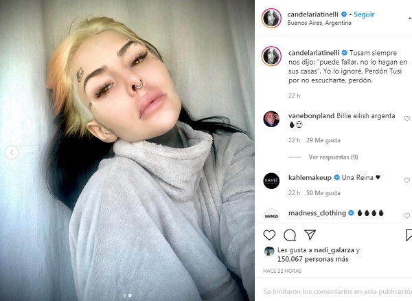 cande tinelli raices rubias