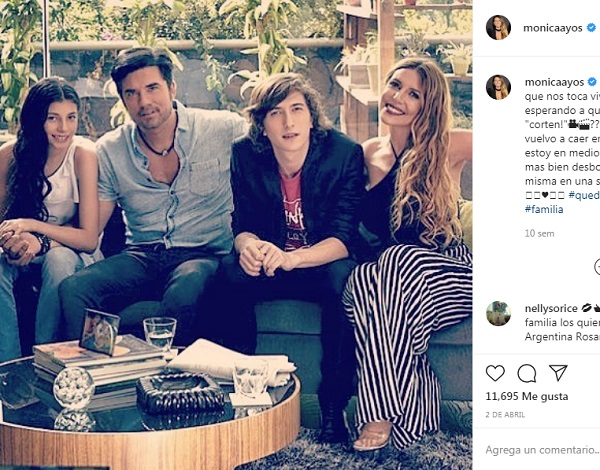 monica ayos diego olivera y sus hijos victoria y federico