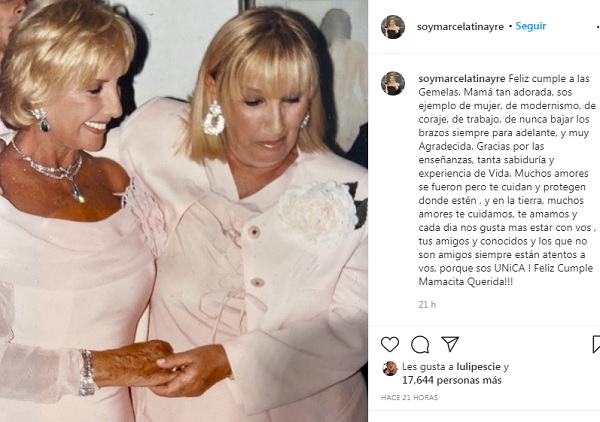 mirtha legrand cumpleaños goldie