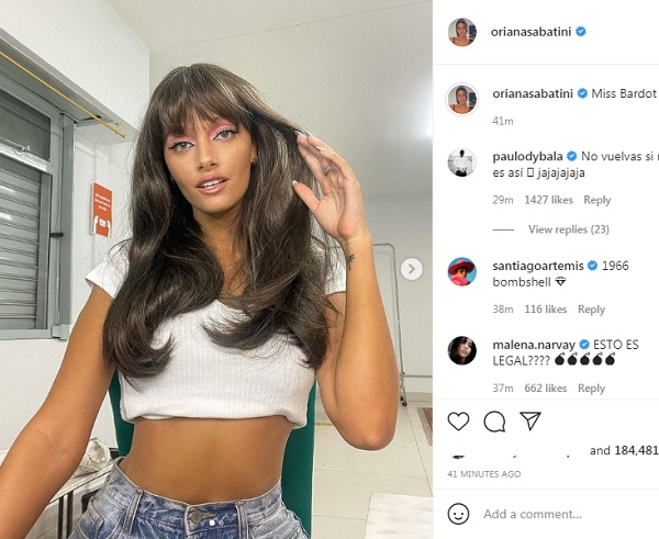 oriana sabatini look bardot