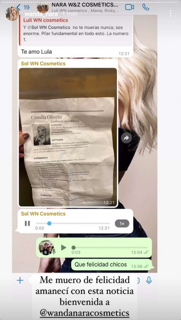 wanda nara cv empresa abasto
