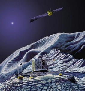 Imagen Rosetta y modulo Philae Imagen Rosetta y modulo Philae