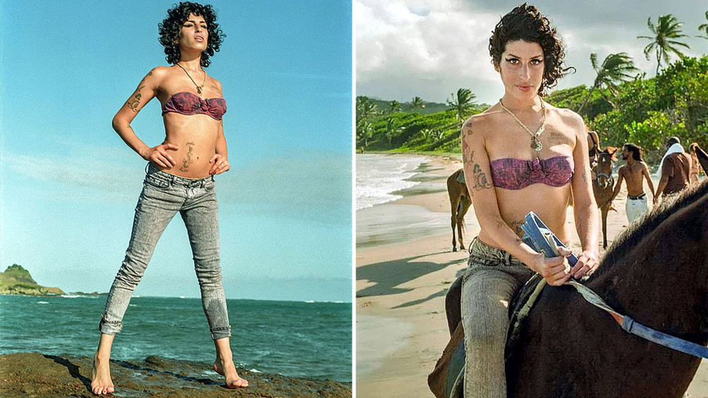 Amy Winehouse durante su estadía en la isla caribeña de Santa Lucía.