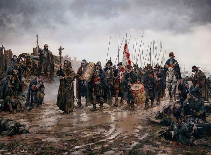 "El milagro de Empel", del pintor Augusto Ferrer-Dalmau (2015).