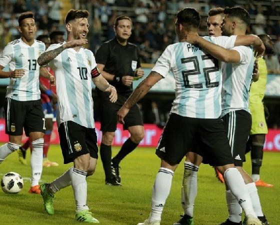 Argentina se impuso con facilidad ante Haití.