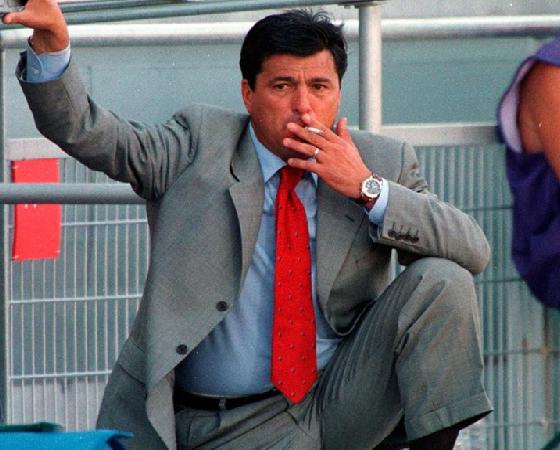 Passarella, DT de Argentina en Francia 1998.
