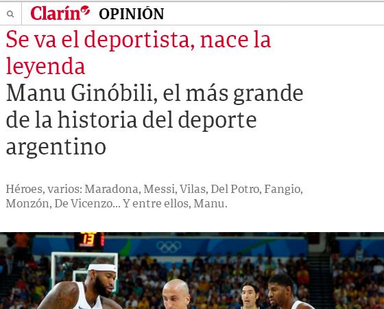 La columna de opinión de Clarín.