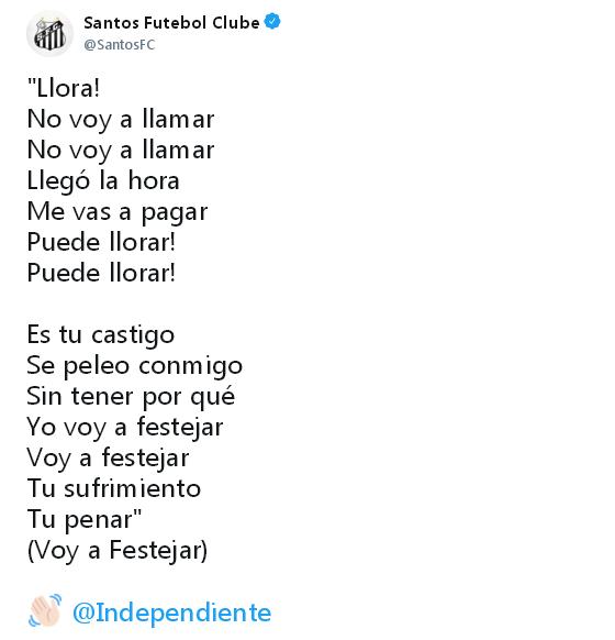 En Santos disfrutaron la eliminación del "Rojo".