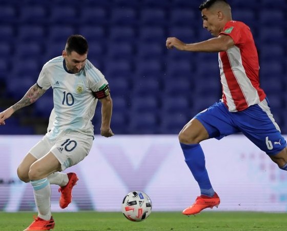 Messi no pudo desequilibrar.