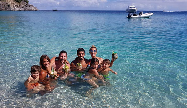 Messi Roccuzzo luna miel foto