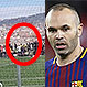 Video: Tribuna se derrumba durante entrevista de Iniesta en Barcelona y deja decenas de heridos