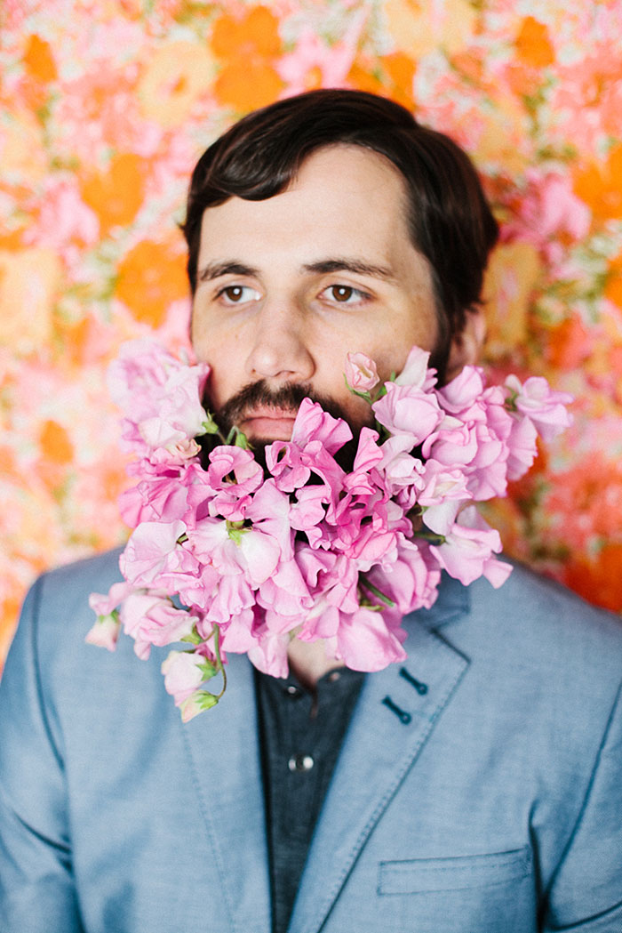 Barbas con flores