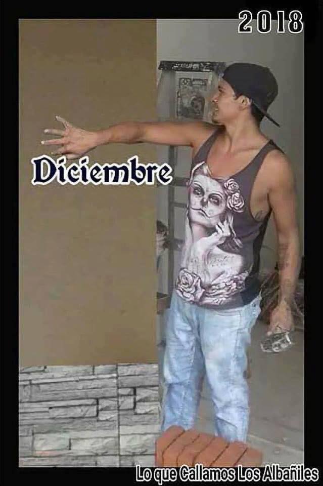 calendario albañiles diciembre