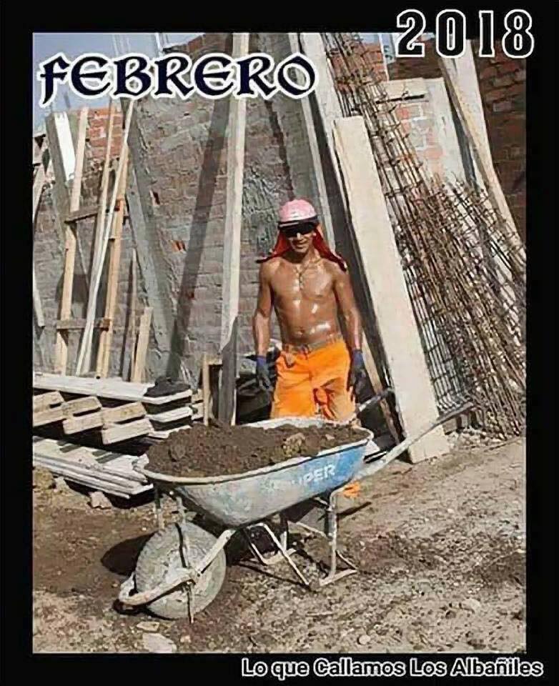 calendario albañiles febrero