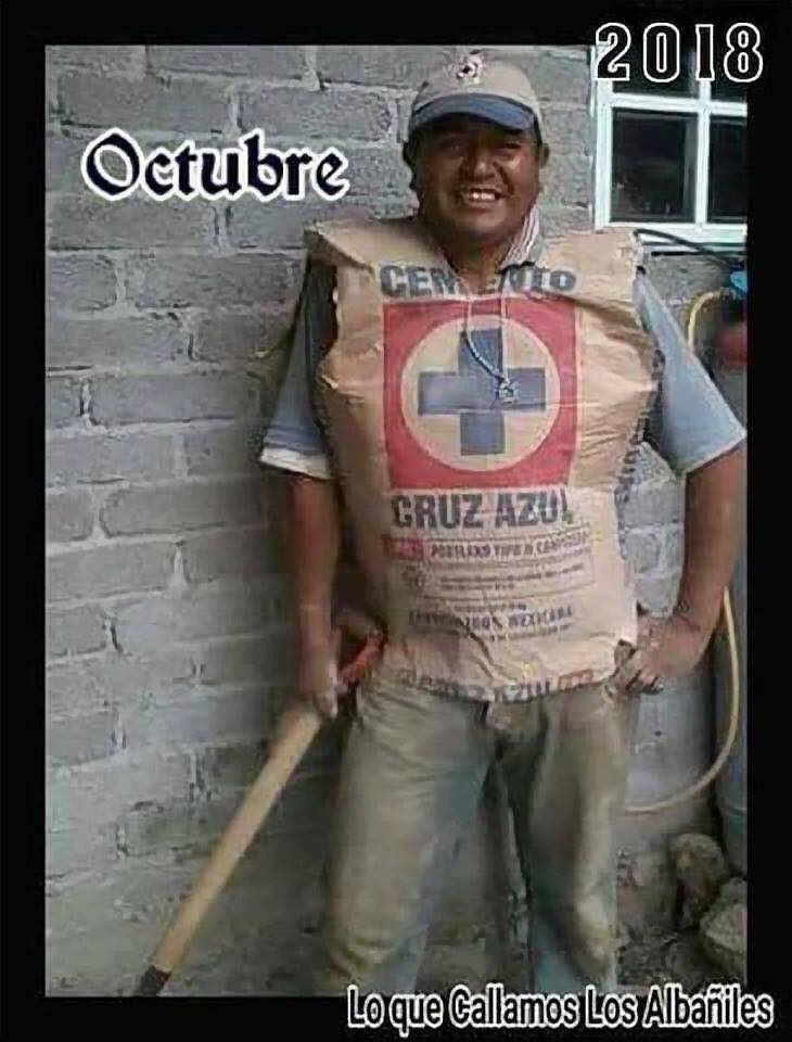 calendario albañiles octubre