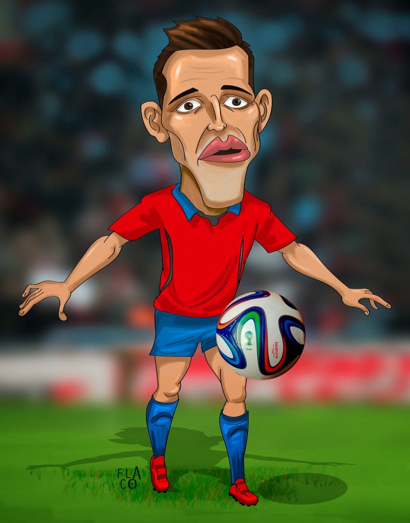caricatura alexis sanchez 1