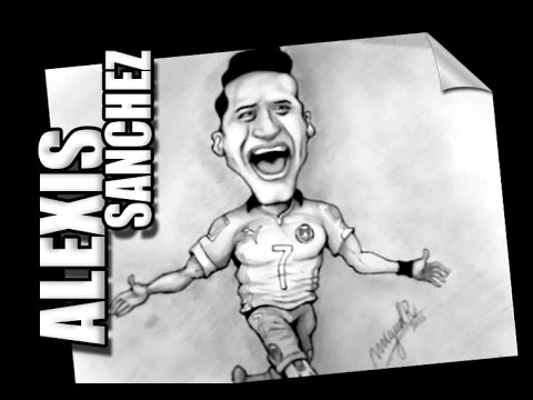 caricatura alexis sanchez 11