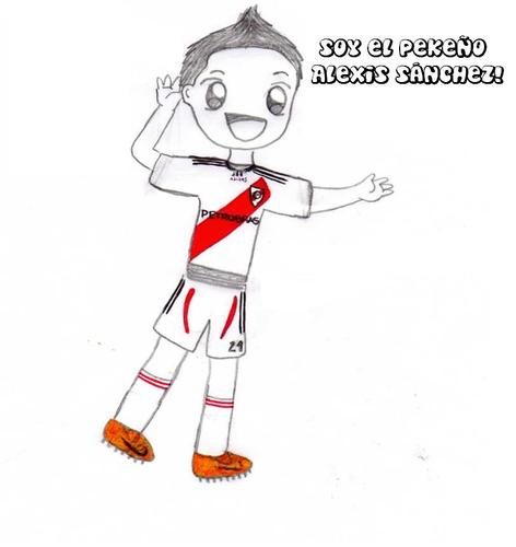 caricatura alexis sanchez 13